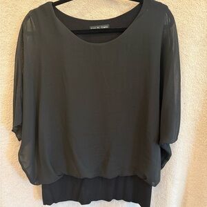 Kim & Cami Black Blouse